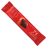 Donkere chocoladereep met amandelen en sinaasappelschil zonder toegevoegde suikers slechts 75 calorieën 26g RED DELIGHT